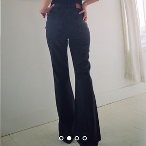 BDG High-Waisted Flare Jean – Black Denim size 25